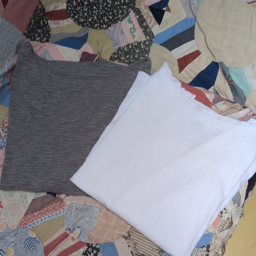 J. Crew Bundle of 2 Boat Neck Long Sleeve T's